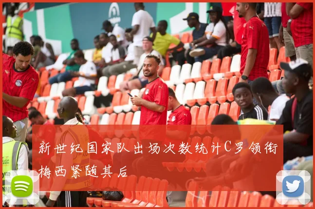 新世纪国家队出场次数统计C罗领衔梅西紧随其后